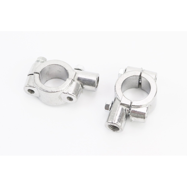 Кріплення для мото дзеркал на кермо M10. AL. нікельний фото westvelo.com