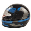 Мото шолом, закритий (L 59-60) BLD "PREMIER" чорно-блакитний, глянець (825) фото westvelo.com