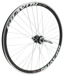 Колесо 27,5 зад, обід 2-ний чорний, втулка. ASSES на касету 8/9, диск 6 бол, ексцентрик