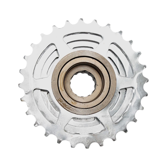 Зірка задня різьбова 8-рик LIAN SHENG, нікель (13-28Т) фото westvelo.com