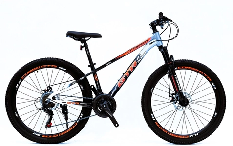 Велосипед 26 AL Corso «GTR-3000» GT-57344 алюміній 13", (к-т SHIMANO) чорно-біло-помаранчевий