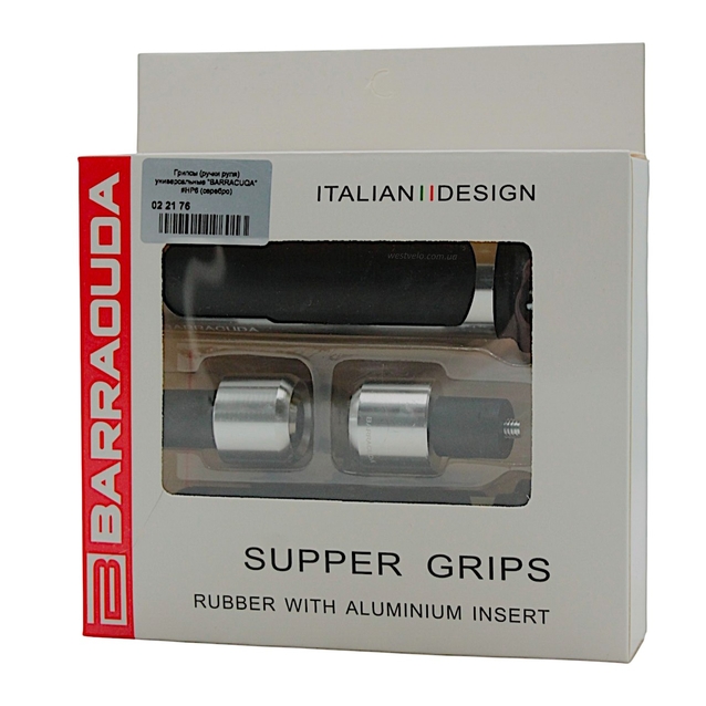 Мото гріпси BARRACUDA (HP6) універсальні нікельні фото westvelo.com