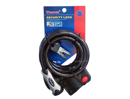 Замок TONYON 555 Ø8mm-1500mm на ключ, з кріпленням на раму