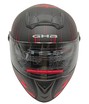 Мото шолом, закритий (S) GHB M61-Speedo інтеграл, чорно-червоний фото westvelo.com
