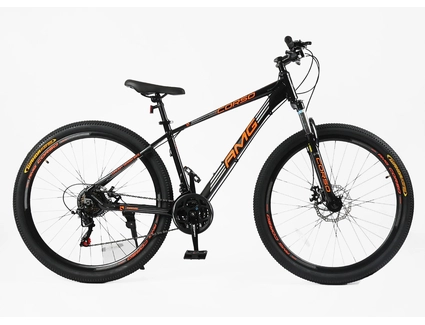 Велосипед 29 AL Corso «AMG» MG-29033 алюміній 17", (к-т SHIMANO) чорно-помаранчевий