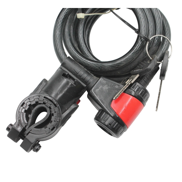Замок на ключ HANDYWAY (CL-200) Ø-10mm L-1500mm з кріпленням на раму (швидко-знімач) фото westvelo.com