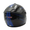 Мото шолом, відкритий (XS 53-54) F2-707, чорно-синій, глянець, з відкидними окулярами фото westvelo.com