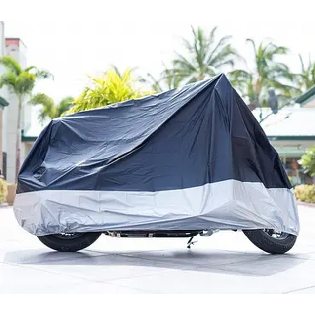Чохол дощовик на скутер, "Motorcycle cover" синьо-сірий (L 232/100/125см) фото westvelo.com