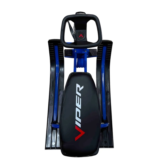 Санки з кермом (снігокат) Viper (Mustang) сталевий, синій фото westvelo.com