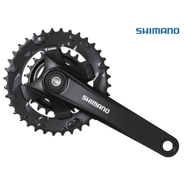 Система шатунів мтв мала SHIMANO FC-МТ 101-2 AL.(22/36) L-175мм. з фіксуючим болтом фото westvelo.com