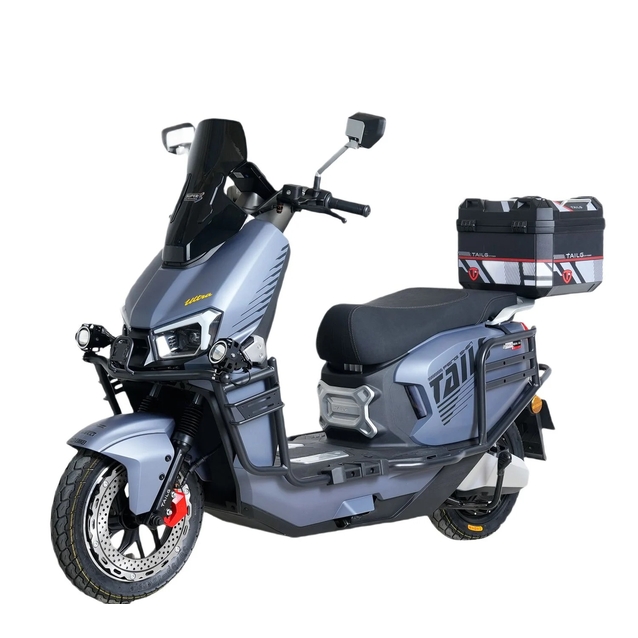 Електроскутер Tailg «F73L» LT-365, двигун 2999W, акумулятор 72V 45Ah літій-залізо-фосфатний, графітовий, колеса 12" + ЗАХИСНИЙ БАМПЕР фото westvelo.com