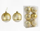 Новорічні прикраси .6 шт, кульки, D = 8 см, у слюді (C 67689) фото westvelo.com