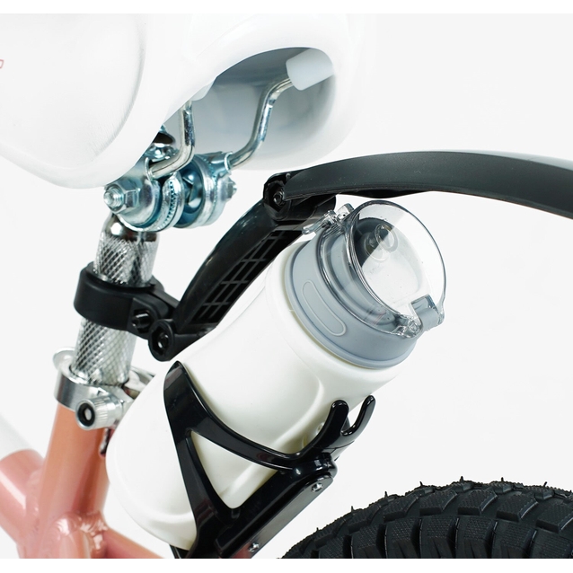 Дитячий велосипед 18 AL Corso «TAYGER» TG-60323 алюмінієва рама пудрово-білий, ручне гальмо, дод. колеса, дзвоник, бутилочка фото westvelo.com