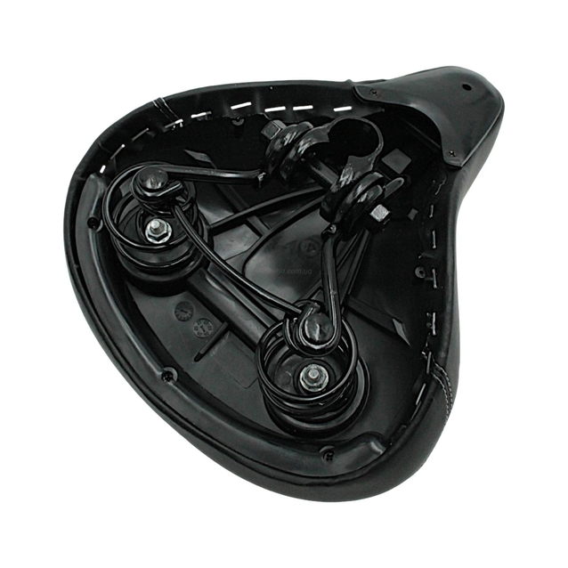 Сідло на пружинах №62 AVANTI SPORT широке, чорне фото westvelo.com