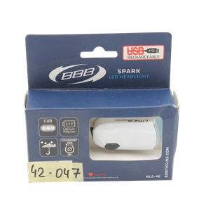 Фара usb BBB BLS-46 Spark, 3 діода, 4 режими, білий