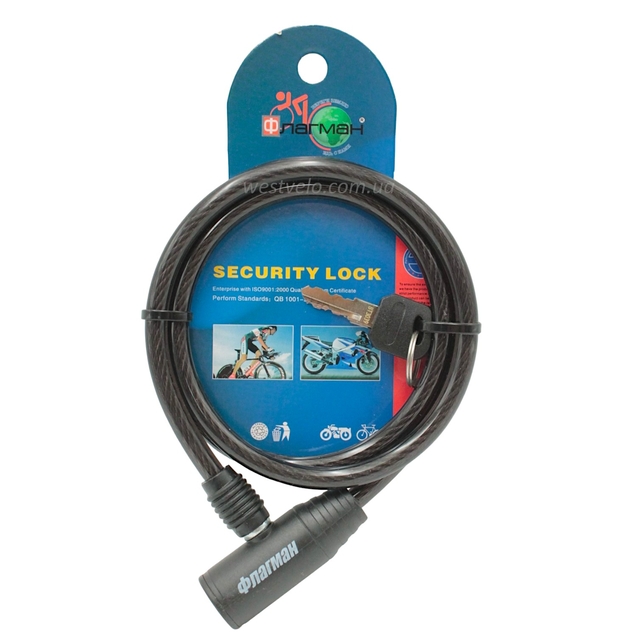 Замок на ключ 414 Ø8mm L-1000mm, Флагман фото westvelo.com