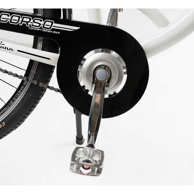 Міський велосипед 28 ST Corso «FORTUNA» FR-28006 сталь 20", білий(2) (+к/к/б) фото westvelo.com