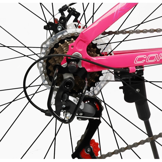 Велосипед 26 AL Corso «PROJECT»  RJ-26218 алюміній 13", (к-т SunRun) рожевий фото westvelo.com