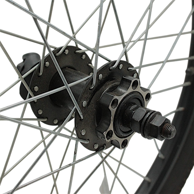 Колеса 20 перед+зад, обід 2-ний чорний, втулка М на віночках, диск 6 болтів + камери і покришки (Smart) фото westvelo.com