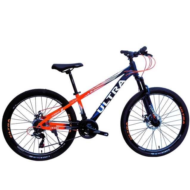Велосипед 26 AL Corso «ULTRA» UL-26326 алюміній 13", (к-т SHIMANO) чорно-червоний фото westvelo.com