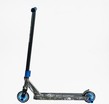 Самокат трюковий Best Scooter «SKULLS» BS-99808 чорно-синій, HIC-система, пеги, AL диск та дека, колеса PU Ø110mm, ширина керма - 60 см фото westvelo.com
