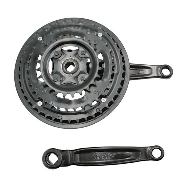 Система шатунів мтв мала NІCO чорна NSS-3001 (24/34/42Т) L-152мм фото westvelo.com