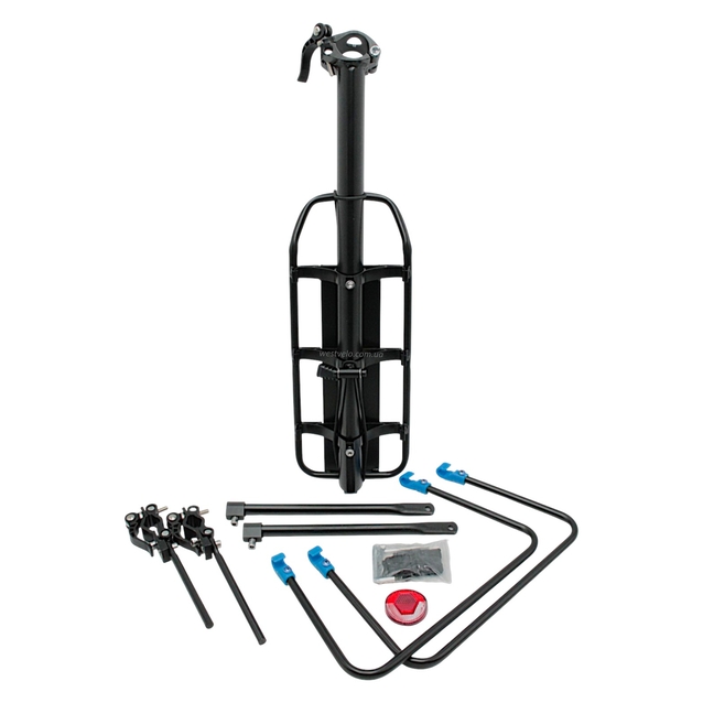 Багажник консольний на трубу сідла, алюміній H-18 з підпорами (ексцентрик) фото westvelo.com