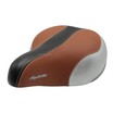 Сідло на пружинах AGILETTE E-82Е широке, чорно-коричневе фото westvelo.com