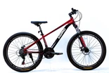 Велосипед 26 AL Corso «KORD» KD-26772 алюміній 13", (к-т SHIMANO) чорно-червоний фото westvelo.com