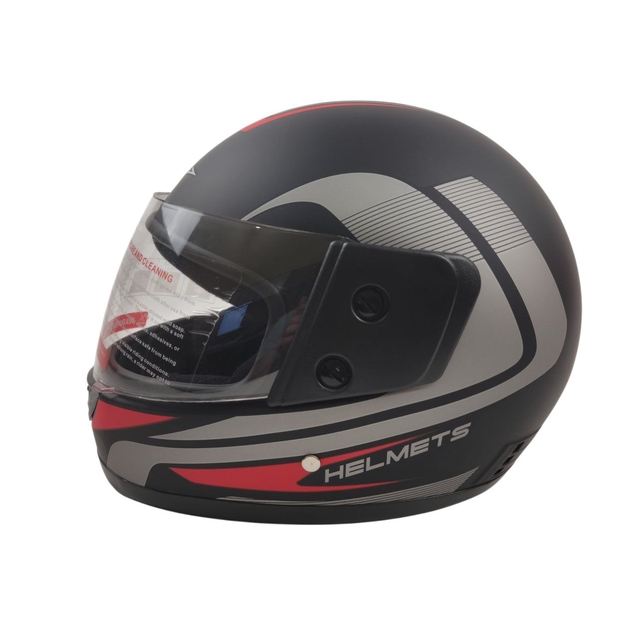 Мото шолом, закритий (S 55-56) BLD "HELMETS" чорно-червоний, матовий (825) фото westvelo.com