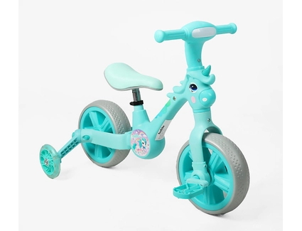 Велобіг-трансформер, 2-кол, 10 Best Trike JM-0819-2 бірюзовий, музика та підсвічування