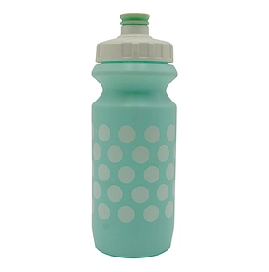 Фляга 600ml Green Cycle Polka Dot c Big Flow valve, LDPI light blue nipple/white matt cap/ lightbl