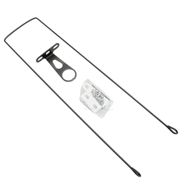 Кошик пластмасовий плетений темно-коричневий фото westvelo.com