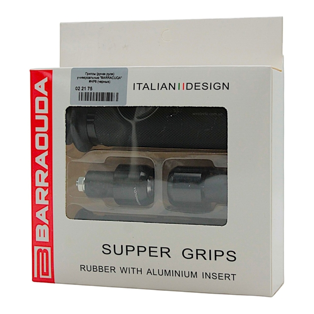 Мото гріпси BARRACUDA (HP6) універсальні чорні фото westvelo.com