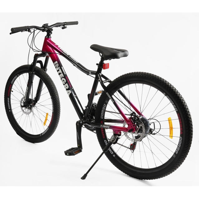 Велосипед 27.5 AL Corso «INTEGRA» NG-27092 алюміній 17", (к-т SHIMANO) чорно-рожевий фото westvelo.com