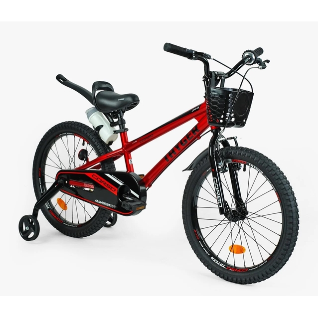 Дитячий велосипед 20 AL Corso «TAYGER» TG-69303 алюмінієва рама червоний фото westvelo.com