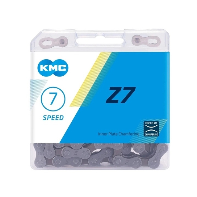 Ланцюг спорт 7 передач KMC Z50 (Z7) чорний, пластик, 116 ланок Б/З фото westvelo.com