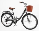 Міський велосипед 26 ST Corso «POLARIS» PS-80110 сталь 16,5", (к-т SHIMANO) чорний (+к/к/б) фото westvelo.com