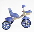 Дитячий велосипед 3-х колісний EVA (піна) Best Trike колеса 10-8, «Машинка» BS-60811 фіолетовий, сталева рама, УКР.ОЗВУЧУВАННЯ, кошик