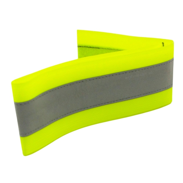 Світловідбивна стрічка BlikFar жовта день/ніч S 30-38см фото westvelo.com
