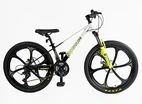 Велосипед 24 MG Corso «MAGNUM» MN-24637 магній 11", (к-т SHIMANO) біло-жовтий фото westvelo.com