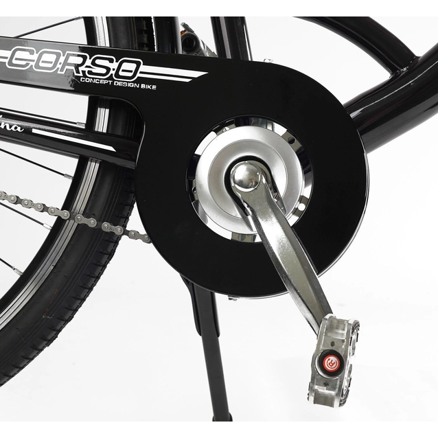 Міський велосипед 28 ST Corso «FORTUNA» FR-28175 сталь 20", чорний (+к/к/б) фото westvelo.com