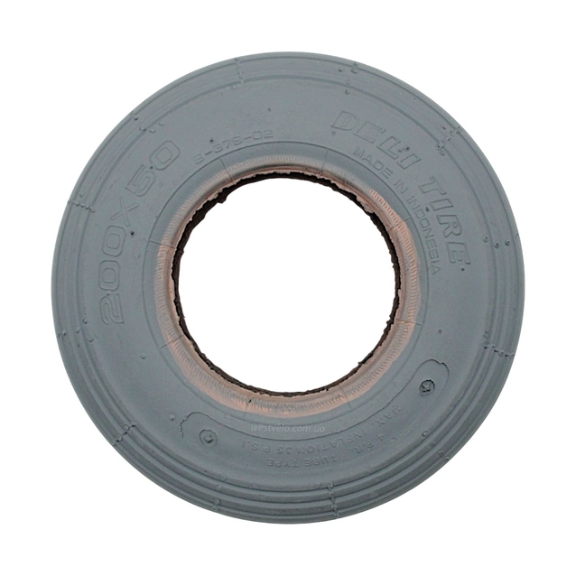 Покришка 200-50 DELI TIRE Індонезія (379) сіра, для інвалідної коляски фото westvelo.com