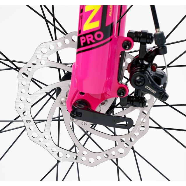 Велосипед 26 AL Corso «NEXT» NX-26922 алюміній 13", (к-т SHIMANO) чорно-рожевий фото westvelo.com