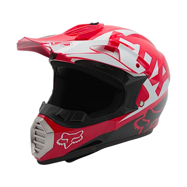 Шолом, закритий крос/ендуро (L 59-60) IBK 126, FOX червоний, глянцевий фото westvelo.com