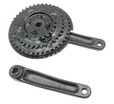 Система шатунів мтв мала PROWHEEL, ТА-CN68.AL чорна (24/34/42Т) L-170мм. (порош. фабр.) фото westvelo.com