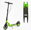 Самокат дитячий 2-х колісний, PU Skyper «UNIC» UN-36502 салатовий, колеса Ø200mm, ручне дискове гальмо, 1 амортизатор передній фото westvelo.com