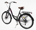 Міський велосипед 26 ST Corso «VIOLA» VL-26633 сталь 17", (к-т SHIMANO) чорно-рожевий фото westvelo.com