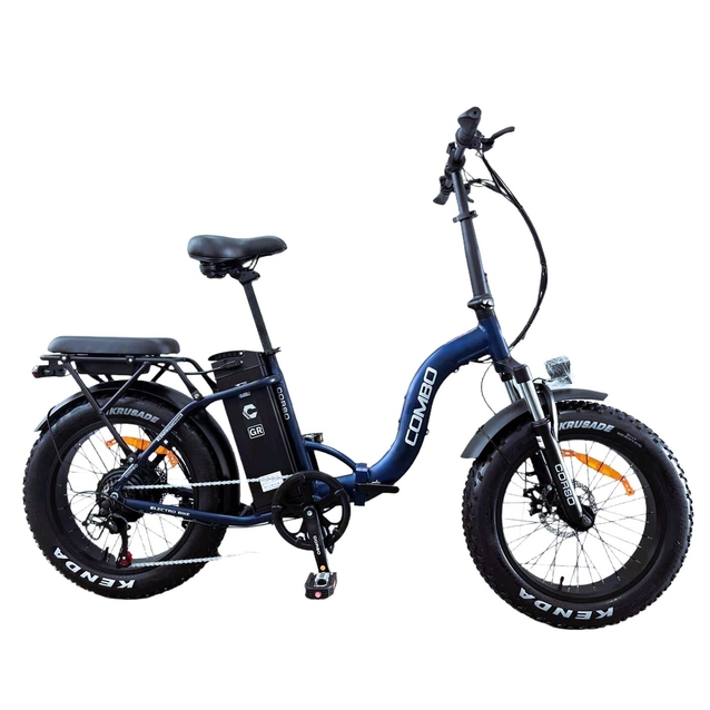 Електрофетбайк 20 AL Corso «COMBO» CM-60432 алюміній складний, двигун 750W, акумулятор 48V 20Ah літієвий, (к-т SHIMANO) синій + провід фото westvelo.com