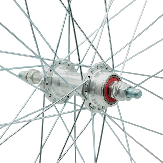 Колесо 26 зад, обід 2-ний чорний дисковий, втулка AL на промах, диск різьба фото westvelo.com